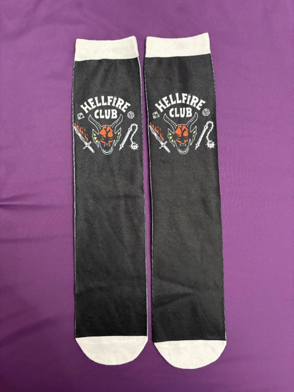 Hellfire Club Stranger Things Socks